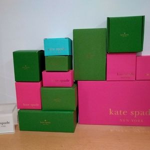 Kate Spade empty boxes and display cube